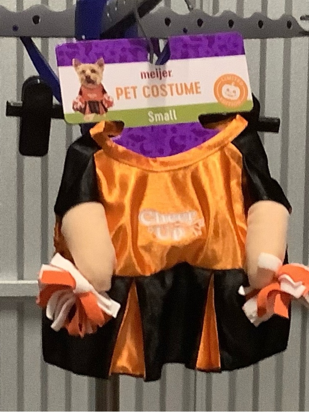 Orange & Black Cheer Pet Costume - Small